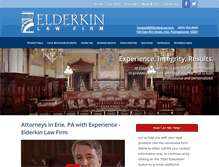Tablet Screenshot of elderkinlaw.com